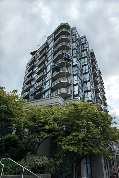 Modern apartment building